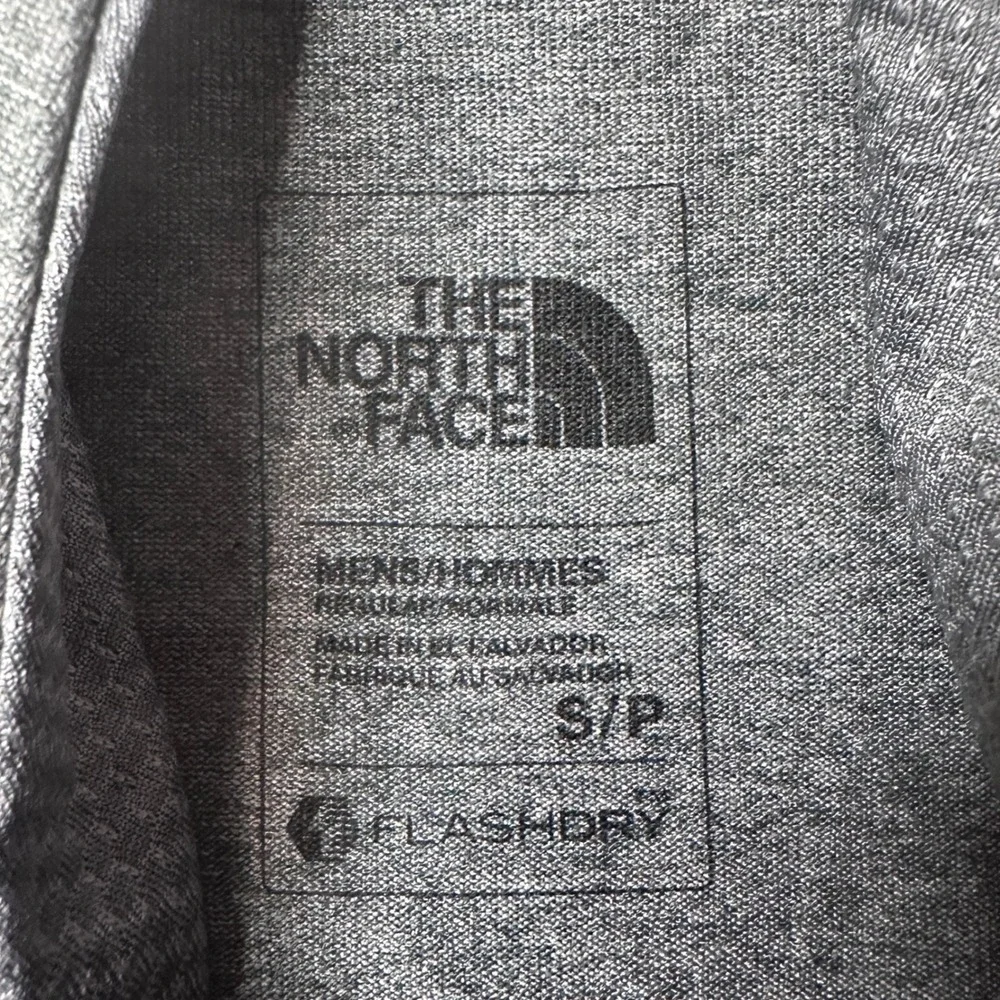 The North Face Hoodie Mens S Gray Bridger Range FlashDry Long Sleeve Thumbholes